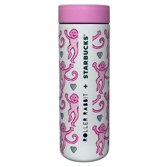 Starbucks x Roller Rabbit Limited Edition Collab Lovely Monkey 16oz SS Bottle - Picture 2 of 5